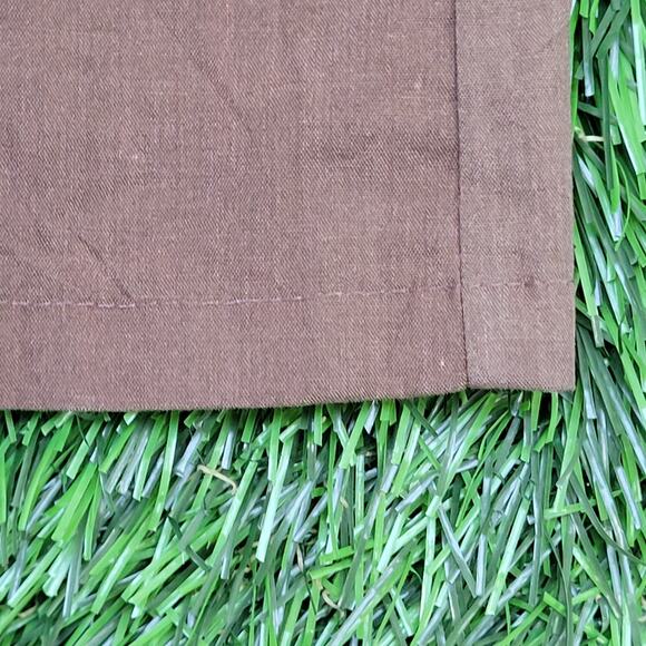 Vintage 70s Van-Cort MOD Button Shirt XL 24x30 Brown - Picture 10 of 12